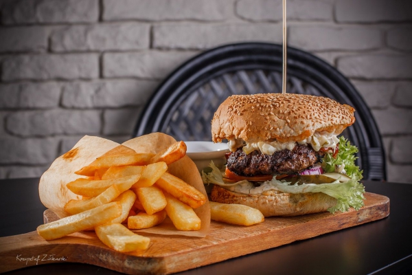 Burger fotografia kulinarna