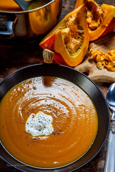 Zupa z dyni - fotografia kulinarna